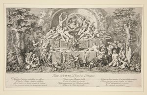 Feste de FAUNE, Deus da Floresta de Claude Gillot