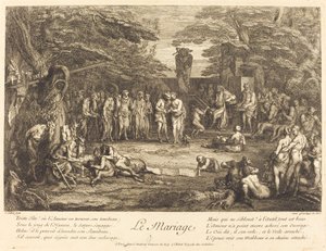 Le Mariage (casamento) de Claude Gillot