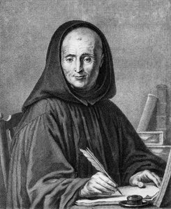Retrato de Jean Mabillon (1632-1707) gravado por Alexis Loir (1640-1713)