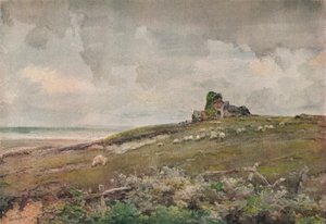 Uma ruína antiga em Suffolk, c1915