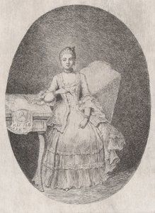 Retrato de Marguerite Le Comte, 1764.