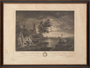 gravuras em aço francês de Claude Joseph (after) Vernet