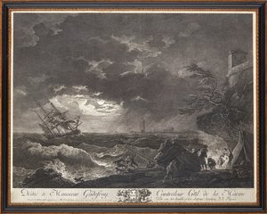 gravuras em aço francês de Claude Joseph (after) Vernet