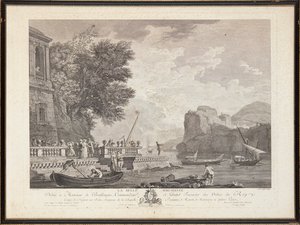 gravuras em aço francês de Claude Joseph (after) Vernet