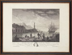 gravuras em aço francês de Claude Joseph (after) Vernet