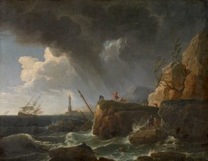 Paisagem marinha de Claude Joseph Vernet