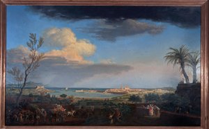 O porto d "Antibes em Provence, 1756 de Claude Joseph Vernet