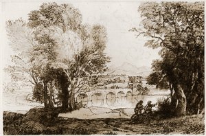 Uma paisagem italiana, 1913. de Claude Lorrain