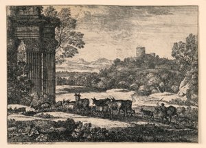 Gado levado para casa através de uma tempestade de Claude Lorrain