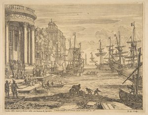 Embarque de Santa Úrsula, 1665. de Claude Lorrain