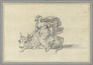 A Europa no touro
Estudos de animais do Álbum Animal (título da série) de Claude Lorrain