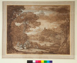 Paisagem com a Ninfa Egeria Luto sobre Numa de Claude Lorrain