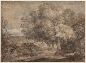 Paisagem com Narciso e Eco de Claude Lorrain
