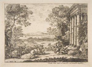 Mercúrio e Argus, 1662. de Claude Lorrain