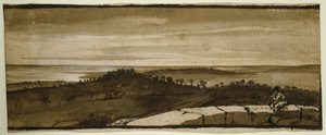 Panorama do Sasso, 1649-1655 de Claude Lorrain