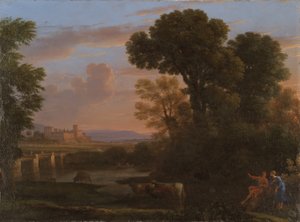 Paisagem pastoral, 1648 de Claude Lorrain