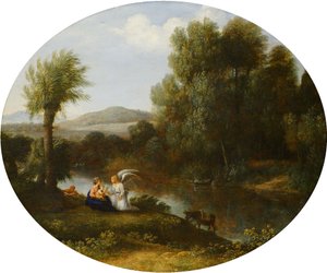 Descanso na fuga para o Egito de Claude Lorrain