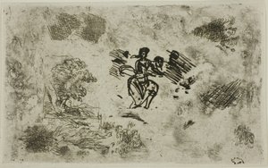 Mulher sentada e outros esboços de Claude Lorrain