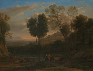 Nascer do sol, possivelmente 1646-47. de Claude Lorrain