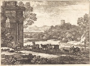 O Rebanho Retornando em Tempo Tempestuoso de Claude Lorrain