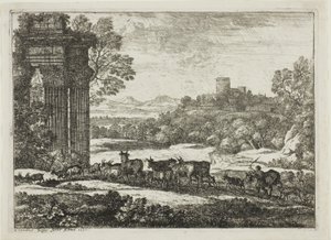 O Rebanho Retornando em Tempo Tempestuoso de Claude Lorrain