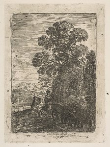 O pastor e a pastora, ca. 1630 de Claude Lorrain