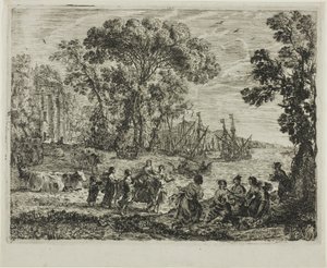 O estupro de Europa de Claude Lorrain