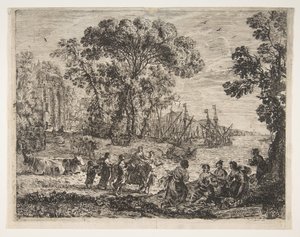A violação de Europa, 1634. de Claude Lorrain