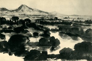 O rio Tibre, Roma, Itália, c1640, 1943. de Claude Lorrain