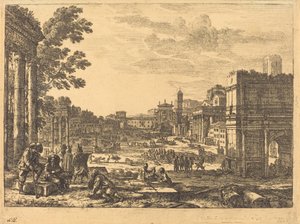 O Fórum Romano (Le Campo Vaccino) de Claude Lorrain