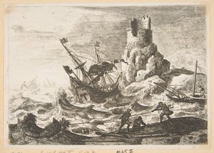 O Naufrágio, ca. 1638-41. de Claude Lorrain