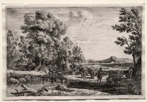 A ponte de madeira de Claude Lorrain