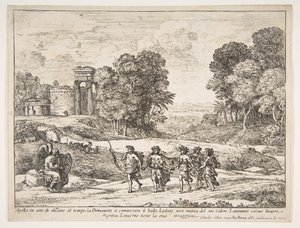 Tempo, Apolo e as Estações, 1662. de Claude Lorrain
