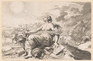 Alegoria da paz de Claude Mellan