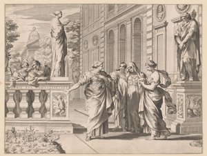 Alegoria em homenagem ao Collegio Romano de Claude Mellan