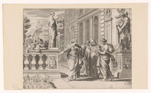 Alegoria em homenagem ao Collegio Romano de Claude Mellan