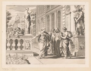 Alegoria em homenagem ao Collegio Romano de Claude Mellan