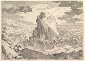 Alegoria contra a heresia pelagiana Alegoria contra a heresia pelagiana e brasão de armas da .... de Claude Mellan