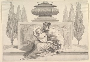 Alegoria em Honra de Ana da Áustria, ca. 1643. de Claude Mellan