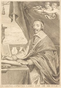 Armand Jean du Plessis, cardeal Richelieu de Claude Mellan