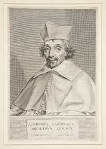 Cardeal Alphonse de Plessis de Richelieu (irmão do famoso Cardeal) de Claude Mellan