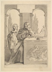 David: Página de título de Talon, LHistoire sainte, III, 1645. de Claude Mellan