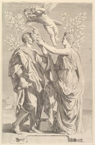 Frontispício: Horace, Opera, 1642. de Claude Mellan
