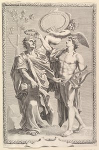 Frontispício: Virgílio, obras de Virgílio, 1641. de Claude Mellan