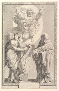 Frontispício da Bíblia, 1642. de Claude Mellan