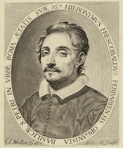 Girolamo Frescobaldi (1583-1643), gravura de Claude Mellan (1619). de Claude Mellan