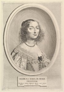Henriette-Marie de Buade-Frontenac, 1641. de Claude Mellan