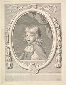 Louis-Joseph de Lorraine, duque de Guise, em criança, 1659. de Claude Mellan