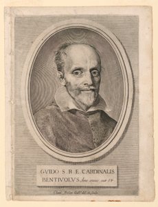 Retrato do Cardeal Guido Bentivoglio de Claude Mellan