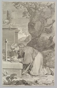 São Claude, 1664. de Claude Mellan
